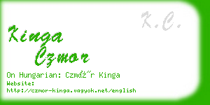 kinga czmor business card